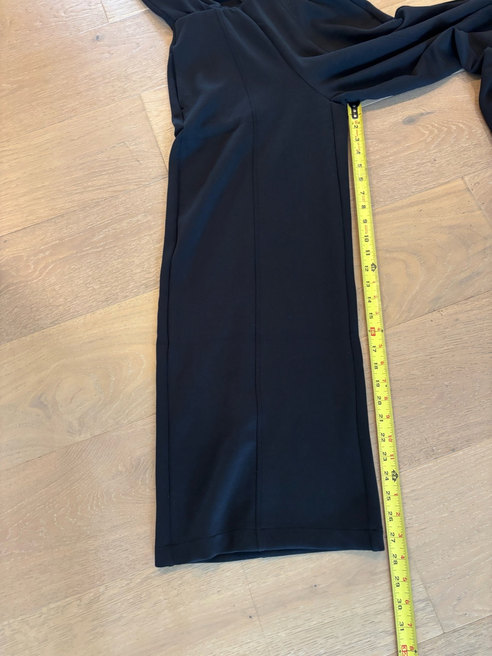 SPANX AirEssentials Shawl Collar Half Zip Jumpsuit XS petite Very Black NWT - Picture 14 of 14